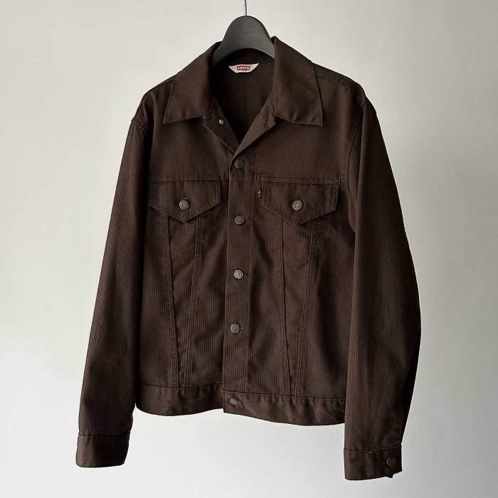 LEVI'S 70505 BIGE PIQUE JACKET(BRN/GOOD CONDITION)