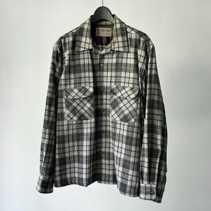 IVANHOE PLAID WOOL BOX SHIRT(NICE COLOR/GOOD CONDITION)