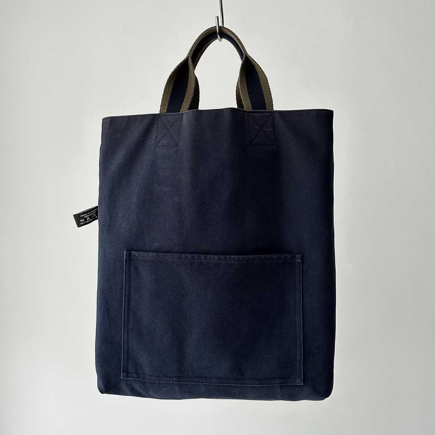 エルメス フールトゥ カバス ネイビー キャンバス トートバッグ ブランド 良品】HERMES フールトゥ カバス トートバッグ キャンバス ネイビー