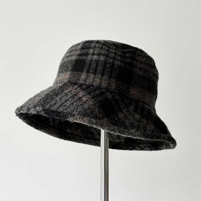EDDIE BAUER WOOL PLAID BUCKET HAT(NICE COLOR/VERY GOOD CONDITION)