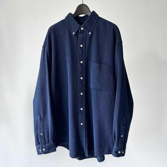 EDDIE BAUER INDIGO COTTON B/D SHIIT(MINT CONDITION)