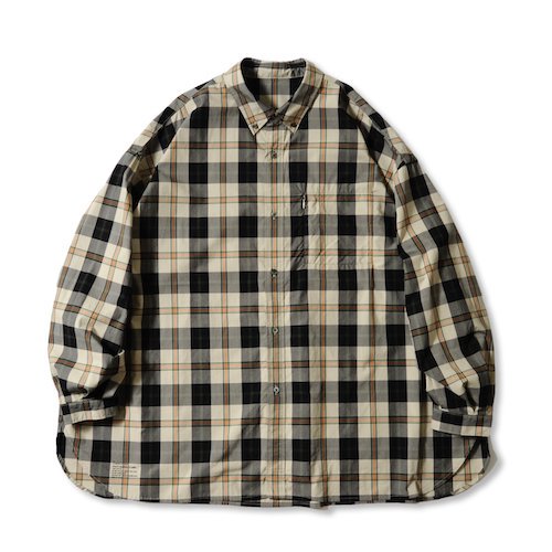 FreshService /UTILITY MADRAS B.D SHIRT[BEIGE] フレッシュサービス