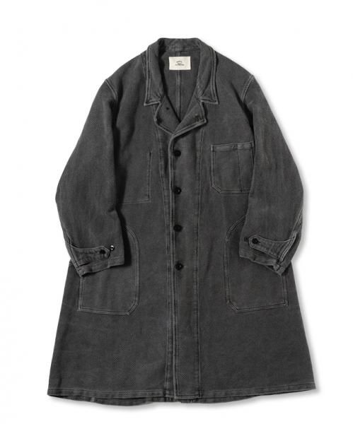 OUTIL 21AW Manteau Aze Charcoal ウティlechoppeレショップ - ノーカラージャケット