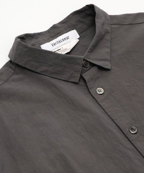 Veritecoeur / VC2411 CREPE COTTON SHIRT ヴェリテクール正規取扱店