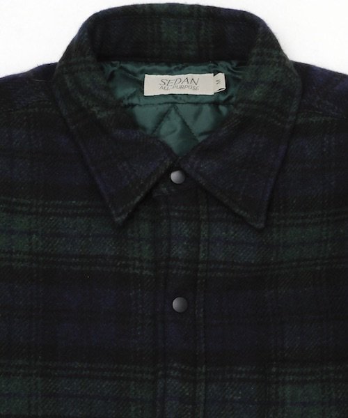 SEDAN ALL-PURPOSE / QUILTED LINED PLAID SHIRT セダンオールパーパス