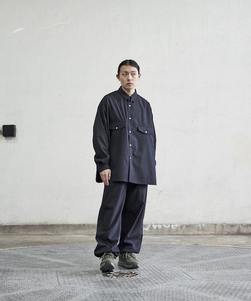 FreshService / WOOLY STRETCH TAB-COLLAR SHIRT フレッシュサービス