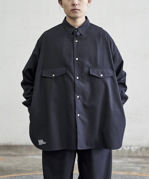 FreshService / WOOLY STRETCH TAB-COLLAR SHIRT フレッシュサービス