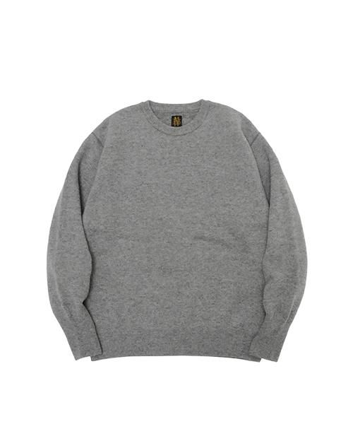 BATONER バトナー NEPCREWNECK チャコール グレー 新品 BATONER / FLEECE WOOL BACKLOOP CREW NECK バトナー正規取扱店 通販