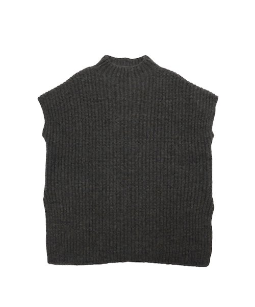 evam eva / E223K174 ALPACA WOOL AZE VEST エヴァムエヴァ 正規取扱店 ...