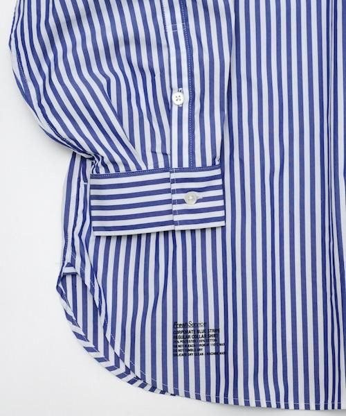 FreshService / CORPORATE BLUE STRIPE REGULAR COLLAR SHIRT
