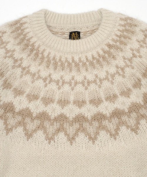 BATONER / MOHAIR NORDIC CREW NECK バトナー正規取扱店 通販送料無料