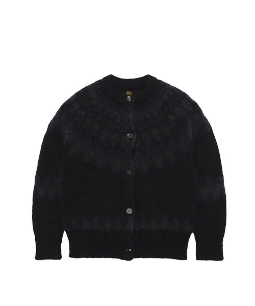 BATONER / MOHAIR NORDIC CREW NECK CARDIGAN バトナー正規取扱店 通販送料無料 - CHANTILLY-2F