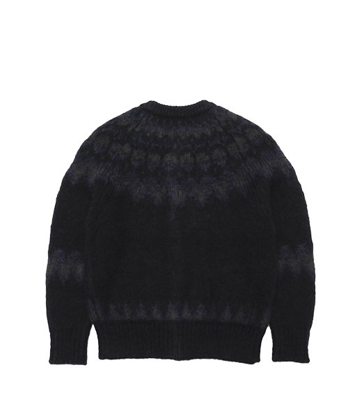 BATONER / MOHAIR NORDIC CREW NECK CARDIGAN バトナー正規取扱店 通販送料無料 - CHANTILLY-2F