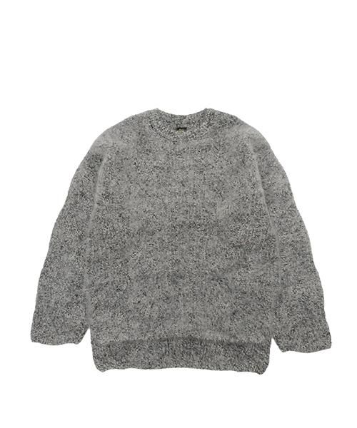 BATONER women FOX-WOOL CREW NECK-