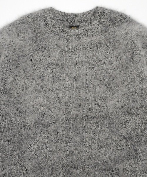 暖色系 BATONER women FOX-WOOL CREW NECK | tatihome.com