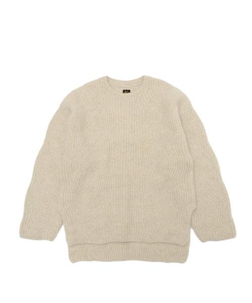 BATONER / FOX-WOOL CREW NECK バトナー正規取扱店 通販送料無料