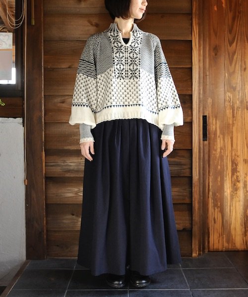 ASEEDONCLOUDアシードンクラウド / KIOKUSHI KNIT BLOUSE アシードン