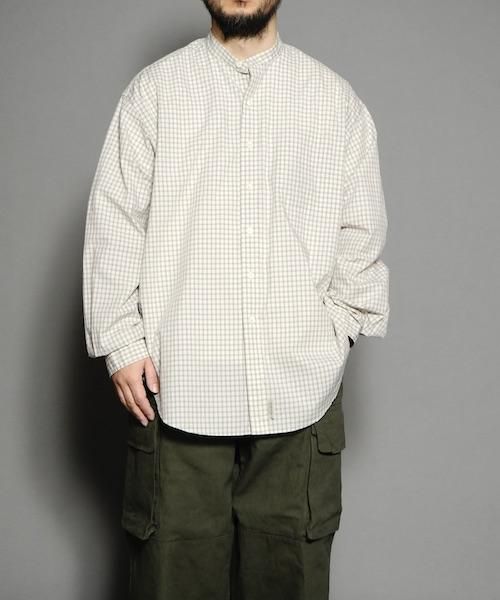 SEDAN シャツ SEDAN ALL-PURPOSE / ORGANIC COTTON STAND COLLAR SHIRT セダン