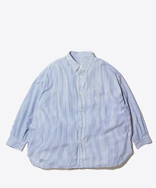 FRESH SERVICE CORPOLATE STRIPE REGULAR COLLAR SHIRT