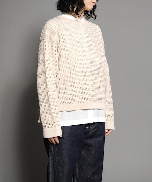 BATONER / SUMMER KNIT CREW NECK バトナー正規取扱店 通販送料無料