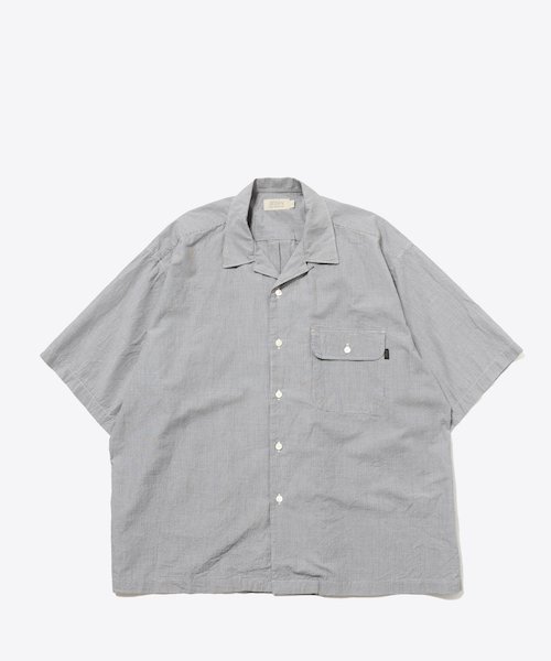 SEDAN ALL-PURPOSE / GINGHAM PLAID OPEN COLLAR S/S SHIRT セダン