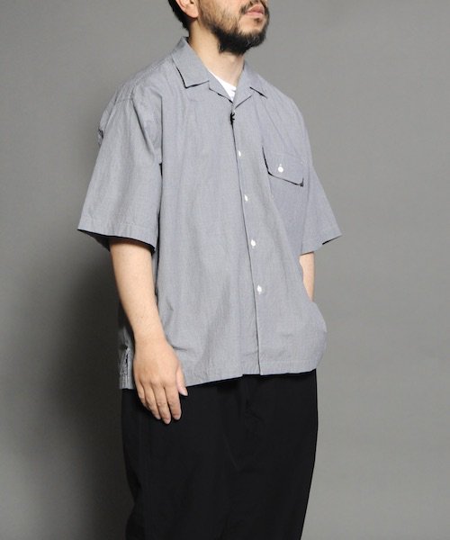 SEDAN ALL-PURPOSE / GINGHAM PLAID OPEN COLLAR S/S SHIRT セダンオールパーパス 正規取扱店 -  CHANTILLY-2F