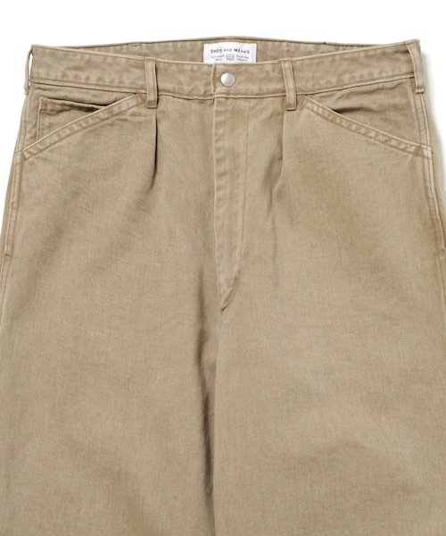 ENDS and MEANS / TWILL WORK PANTS エンズアンドミーンズ正規取扱店 通販送料無料 - CHANTILLY-2F