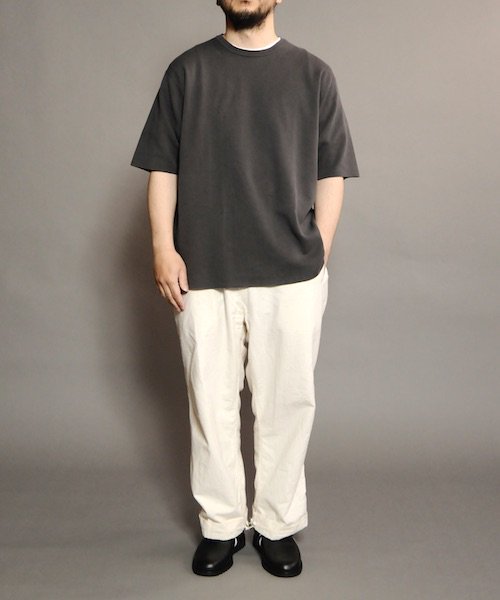 32G SMOOTH KNIT CREW NECK T-SHIRT