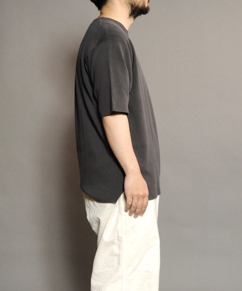 BATONER MEN / 32G SMOOTH KNIT CREW NECK T-SHIRT バトナー正規