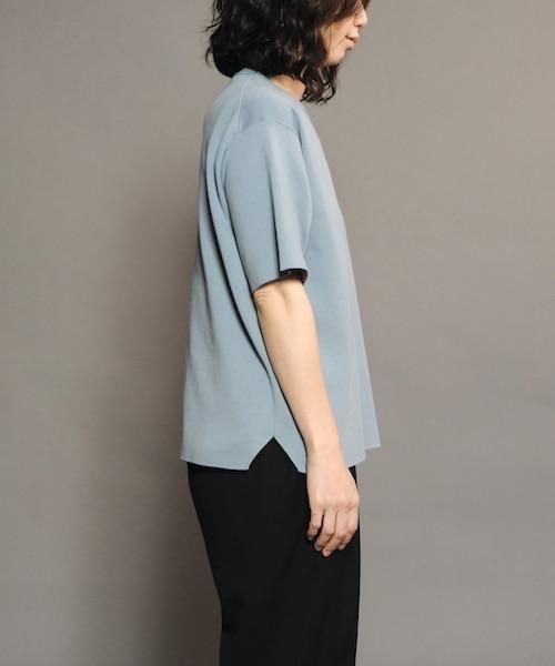 トップス BATONER / 32G SMOOTH KNIT LONG T-SHIRT BATONER (バトナー) 32G SMOOTH KNIT T-SHIRT / スムースニットT