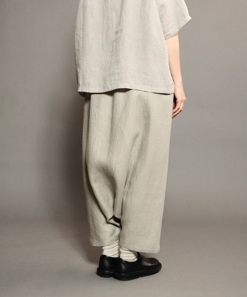 evam eva / V231T942 LINEN SARROUEL PANTS エヴァムエヴァ 正規取扱店