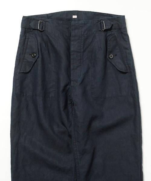極希少【outil】PANTALON TOUCY ブラックインディゴリネン OUTIL / PANTALON TOUCY ウティ正規取扱店 通販送料無料