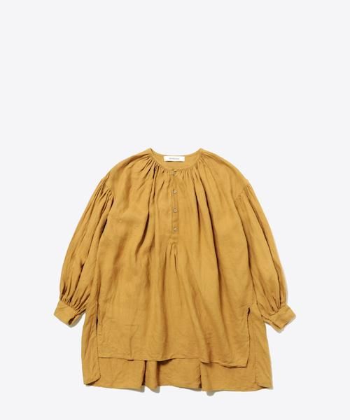 Veritecoeur / ST081 リトアニアリネン ギャザーチュニック ヴェリテ