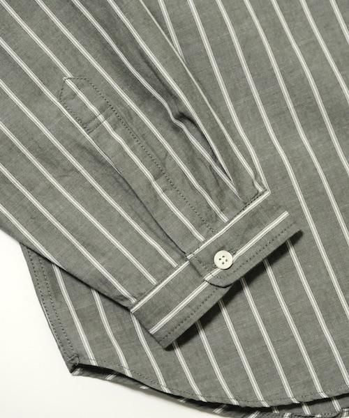 ENDS and MEANS / PULLOVER BAND COLLAR SHIRTS エンズアンド