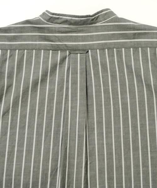 トップス ENDS and MEANS / PULLOVER SHIRTS ENDS and MEANS / PULLOVER BAND COLLAR SHIRTS エンズアンド