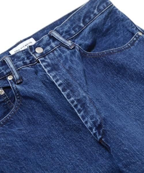 エンズアンドミーンズ 5Pockets Denim Washed Indigo ENDS and MEANS 5 Pocket Denim Washed Indigo – CUXTON HOUSE