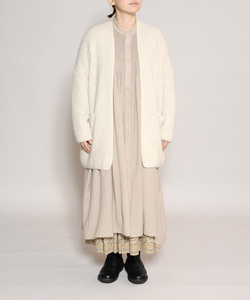 evam eva / E233K179 WOOL FOX SHORT ROBE エヴァムエヴァ 正規取扱店 通販送料無料 - CHANTILLY-2F