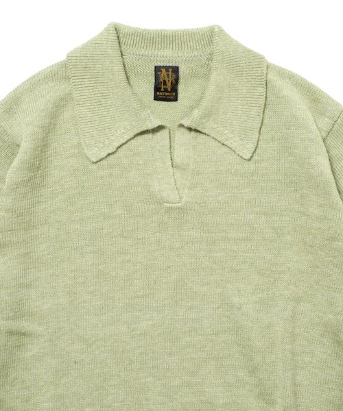 BATONER - WOMEN / WASHED HIGH COUNT LINEN POLO SKIPPER | フランス ...