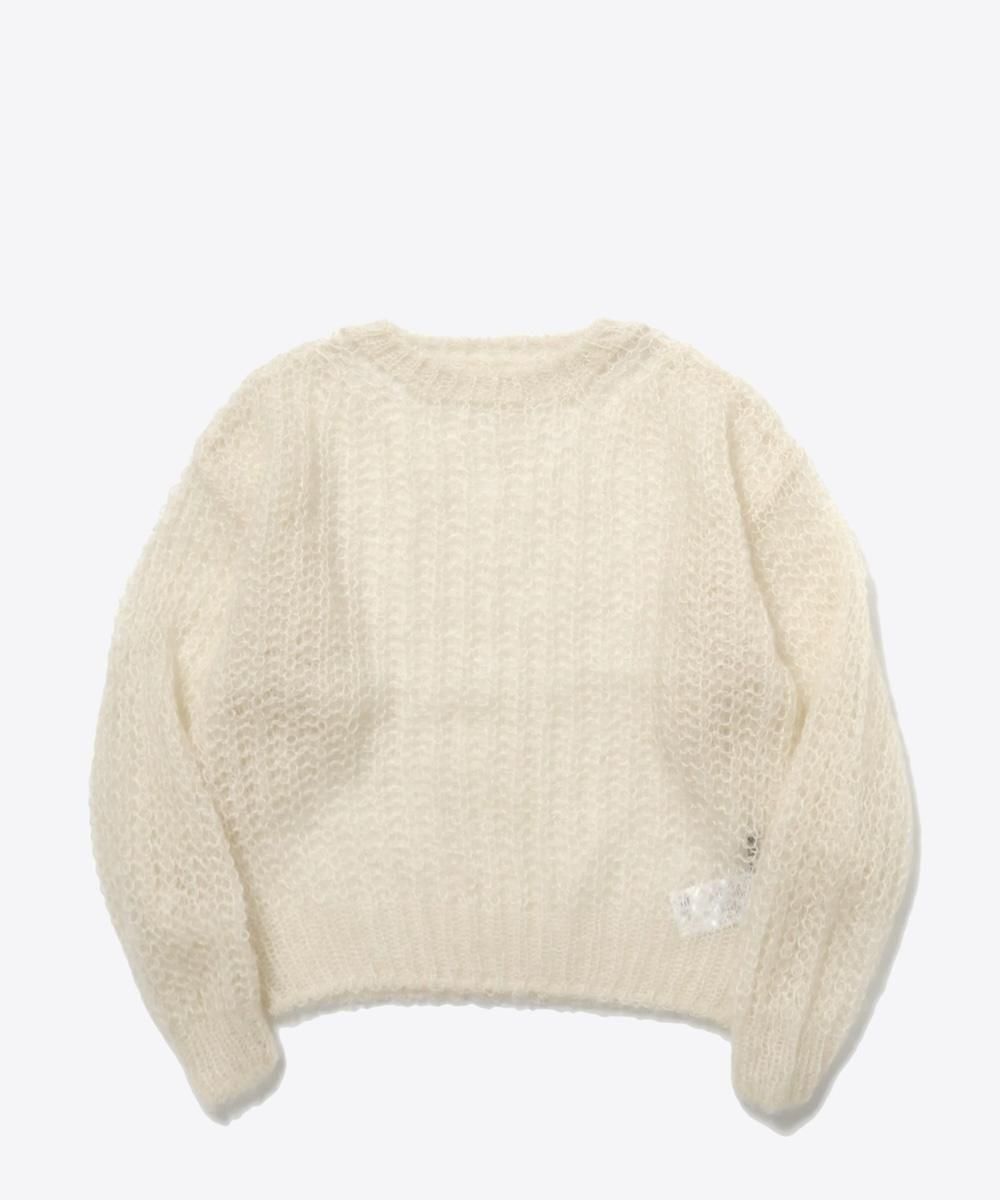 Needles mohair boat neck sweaterモヘアニット KNITTING TUTORIAL | 'mohair' boat neck top/off the shoulder