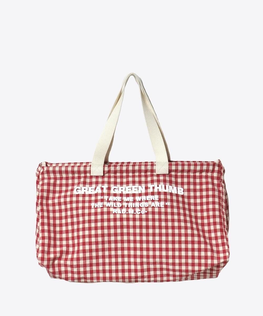 R&D.M.o-☆GINGHAM CHECK DRAWSTRING BAG2点 R&D.M.o-☆GINGHAM CHECK DRAWSTRING BAG2点 Gingham Check