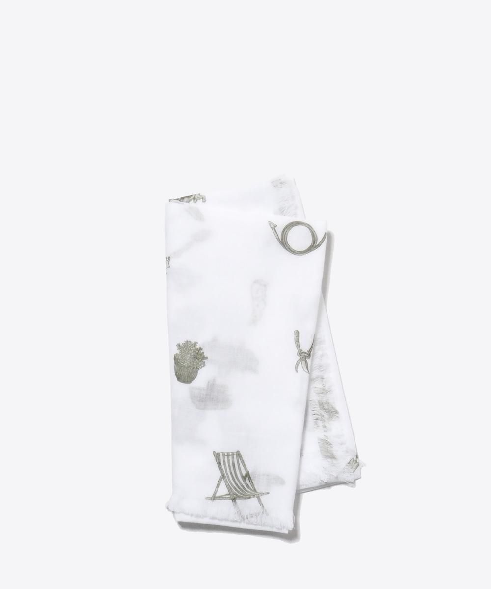 R&D.M.Co-☆GREAT GREEN THUMB GAUZE SHAWL GREAT GREEN THUMB GAUZE SHAWL | R&D.M.CO- - CHANTILLY-2F