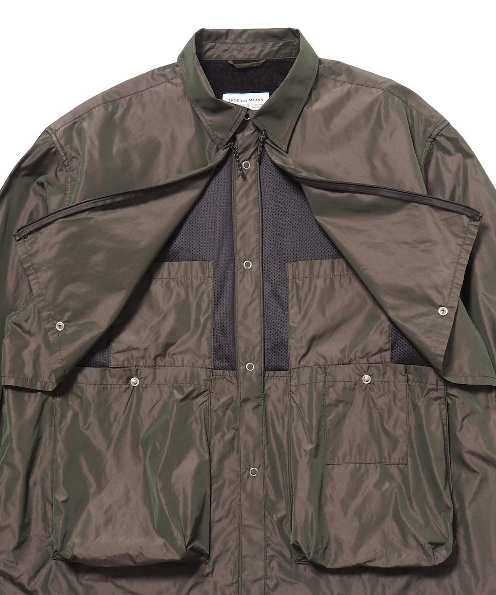ENDS and MEANS | UTILITY LIGHT SHIRTS JACKET - CHANTILLY-2F