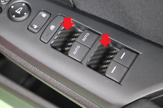 CL7 アコードEuro R カーボン調シート貼り付け パワーウィンドウスイッチ オーラ パワーウインドウスイッチパネルシート - 長野県松本市の
