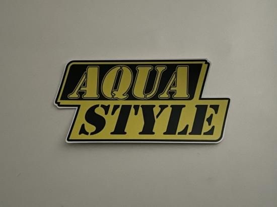 AQUASTYLE2色タイプステッカー - 長野県松本市のカー
