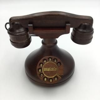 古時計型オルゴール「おじいさんの古時計」【木製ミニチュアオルゴール