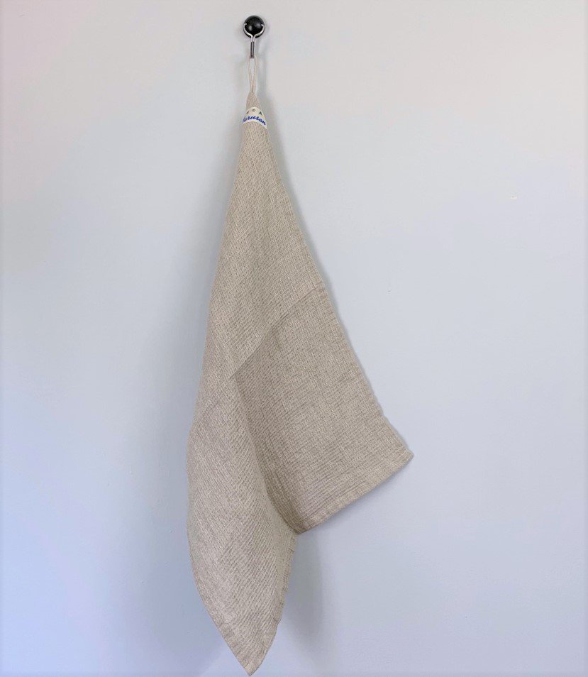 リネン100％ 布巾（生成り） - 遠州の麻　Marusan -1961 originals- | 静岡県遠州　福田の丸三織物合資会社