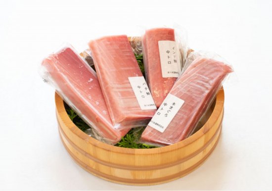 マグロ４種ねぎトロセット - 豊洲山治・お魚お取り寄せ・お魚通販