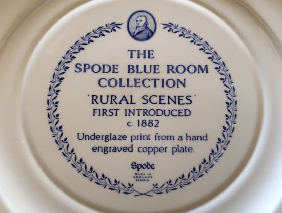 英国 イングランド/ スポード(Spode) Blue Room Collection '田舎の