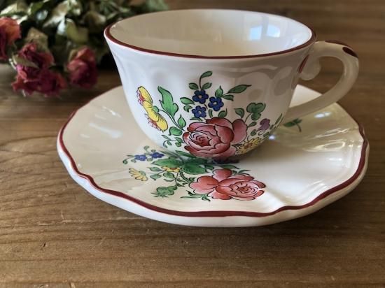 フランスアンティーク　 Lunevilleリュネビル　チューリップ 大皿31cm フランスアンティーク Lunevilleリュネビル チューリップ 大皿31cm