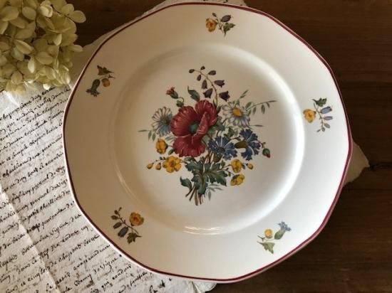 ビレロイアンドボッホ Villeroy&Boch 皿 食器 花 Villeroy & Boch/ビレロイボッホ/西ドイツ製/絵皿/ヴィンテージ